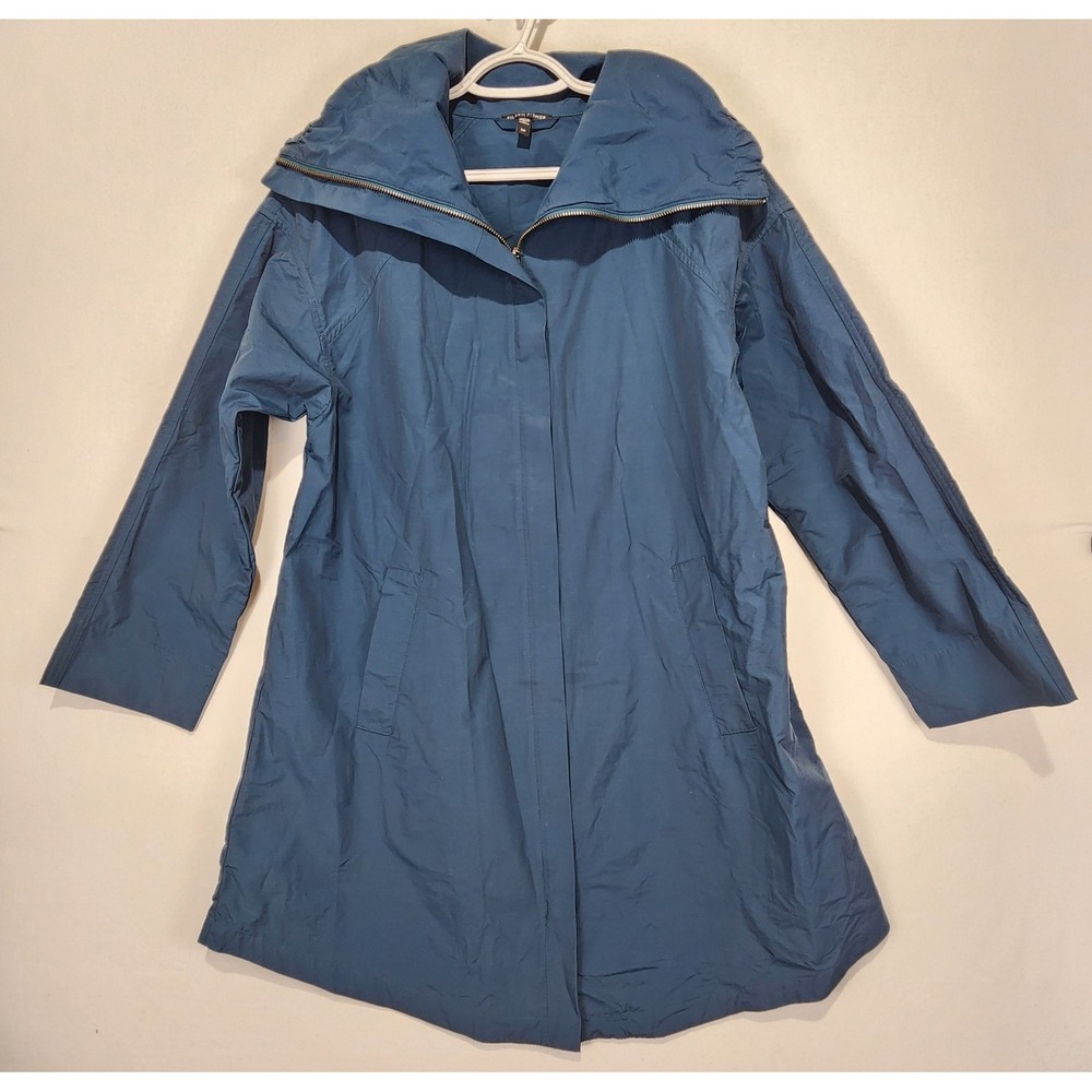 Eileen Fisher Women's Lightweight Windbreaker Casual Jacket Green S/P
